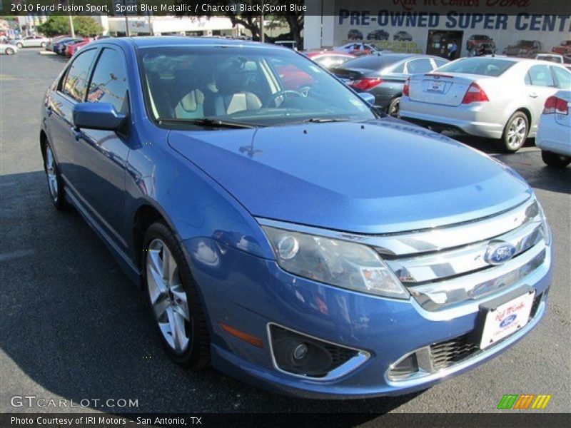 Sport Blue Metallic / Charcoal Black/Sport Blue 2010 Ford Fusion Sport