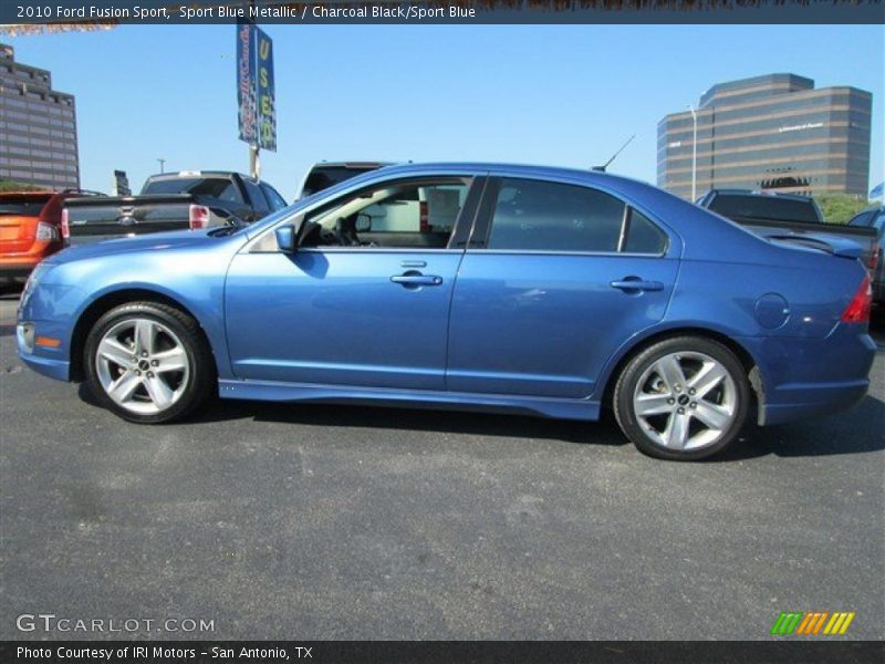 Sport Blue Metallic / Charcoal Black/Sport Blue 2010 Ford Fusion Sport