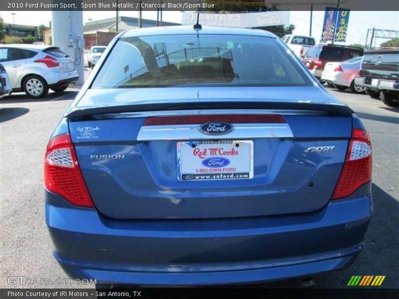 Sport Blue Metallic / Charcoal Black/Sport Blue 2010 Ford Fusion Sport