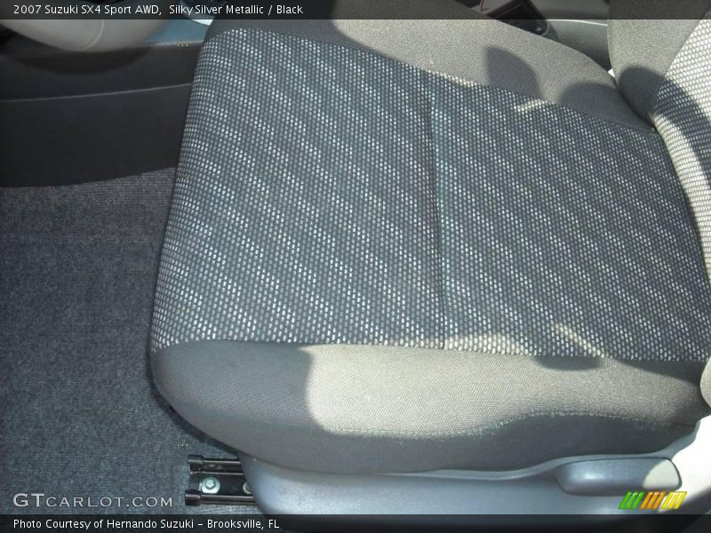 Silky Silver Metallic / Black 2007 Suzuki SX4 Sport AWD