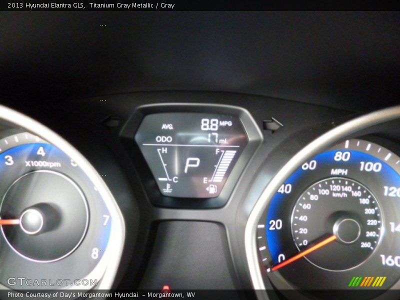 Titanium Gray Metallic / Gray 2013 Hyundai Elantra GLS