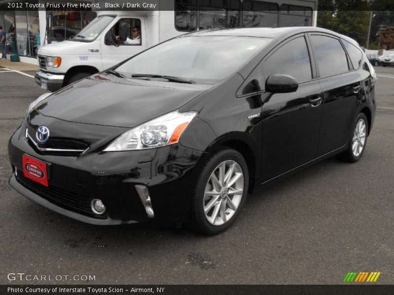 Black / Dark Gray 2012 Toyota Prius v Five Hybrid