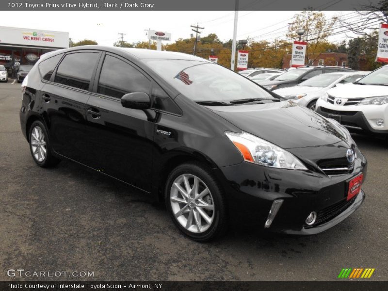 Black / Dark Gray 2012 Toyota Prius v Five Hybrid