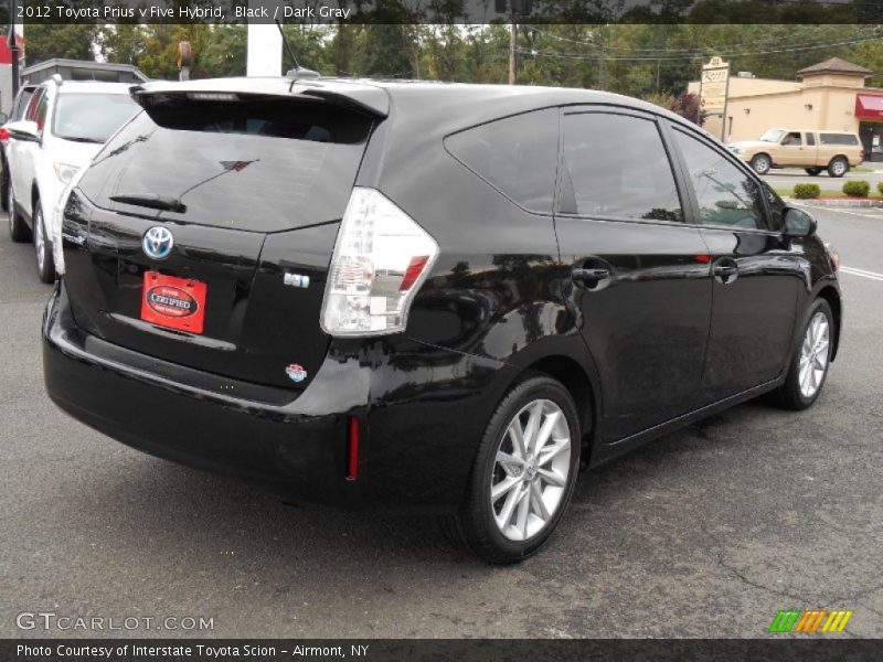 Black / Dark Gray 2012 Toyota Prius v Five Hybrid