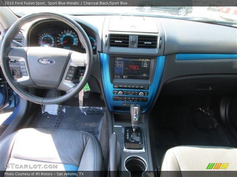 Sport Blue Metallic / Charcoal Black/Sport Blue 2010 Ford Fusion Sport