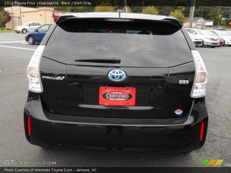 Black / Dark Gray 2012 Toyota Prius v Five Hybrid