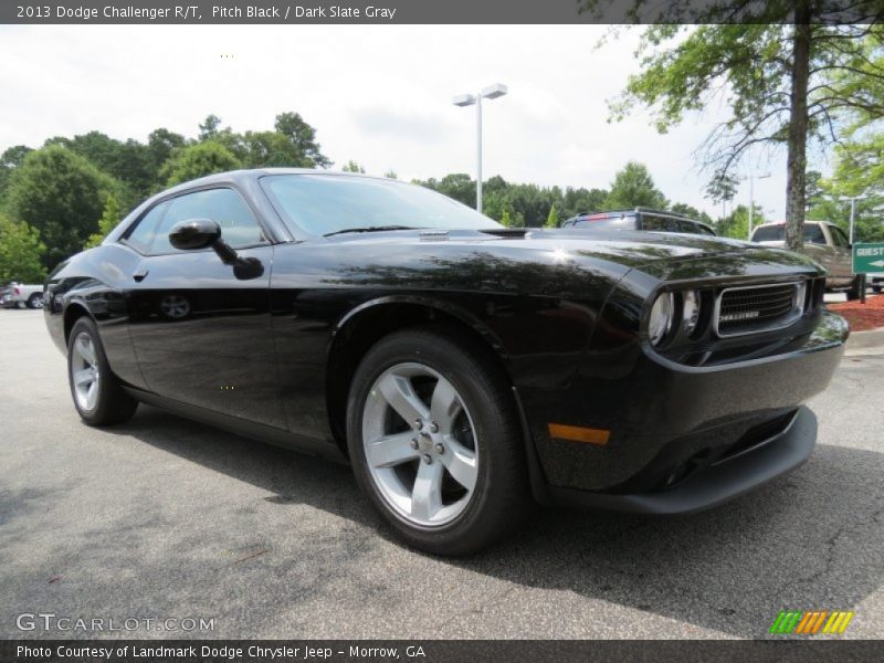 Pitch Black / Dark Slate Gray 2013 Dodge Challenger R/T