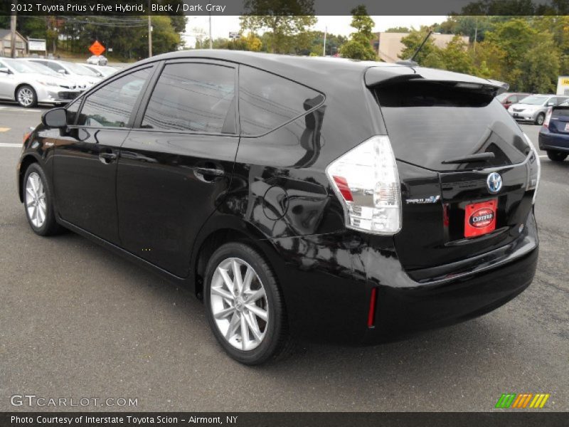 Black / Dark Gray 2012 Toyota Prius v Five Hybrid