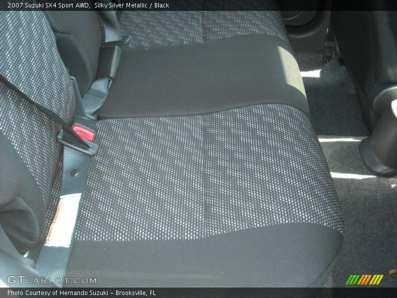 Silky Silver Metallic / Black 2007 Suzuki SX4 Sport AWD