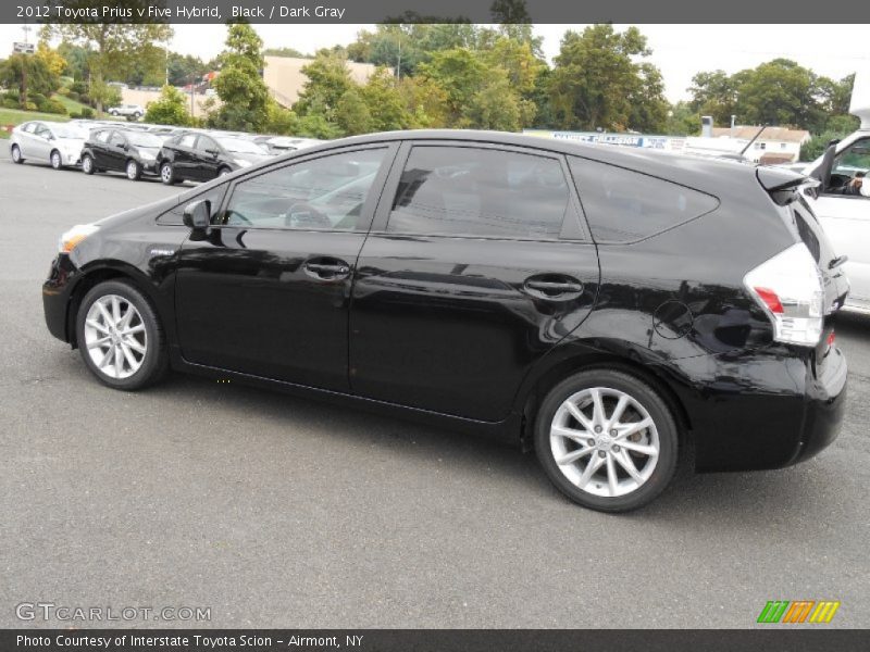 Black / Dark Gray 2012 Toyota Prius v Five Hybrid