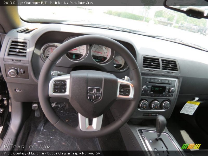 Pitch Black / Dark Slate Gray 2013 Dodge Challenger R/T