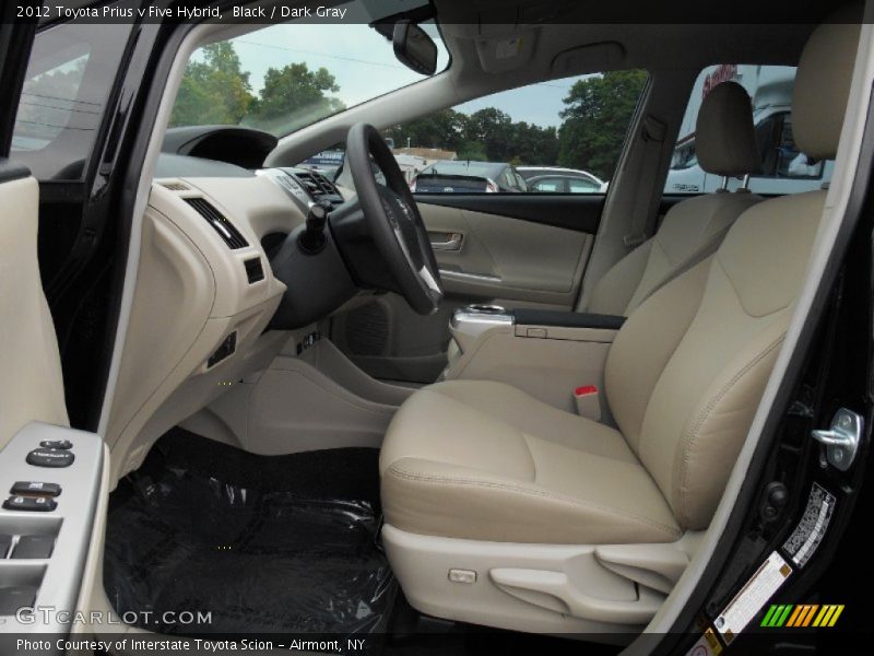 Black / Dark Gray 2012 Toyota Prius v Five Hybrid