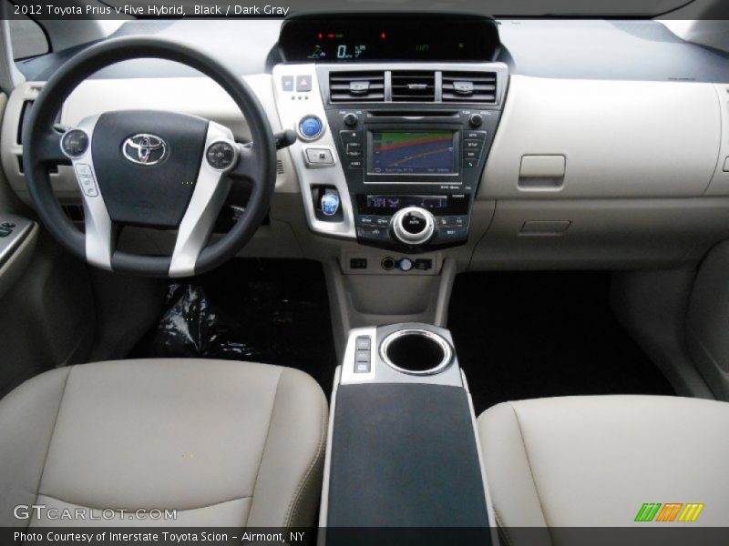 Black / Dark Gray 2012 Toyota Prius v Five Hybrid