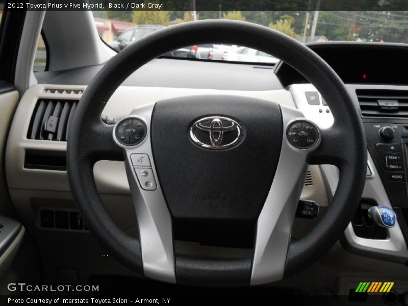 Black / Dark Gray 2012 Toyota Prius v Five Hybrid