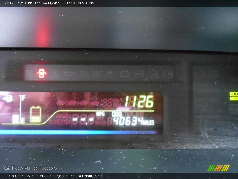 Black / Dark Gray 2012 Toyota Prius v Five Hybrid
