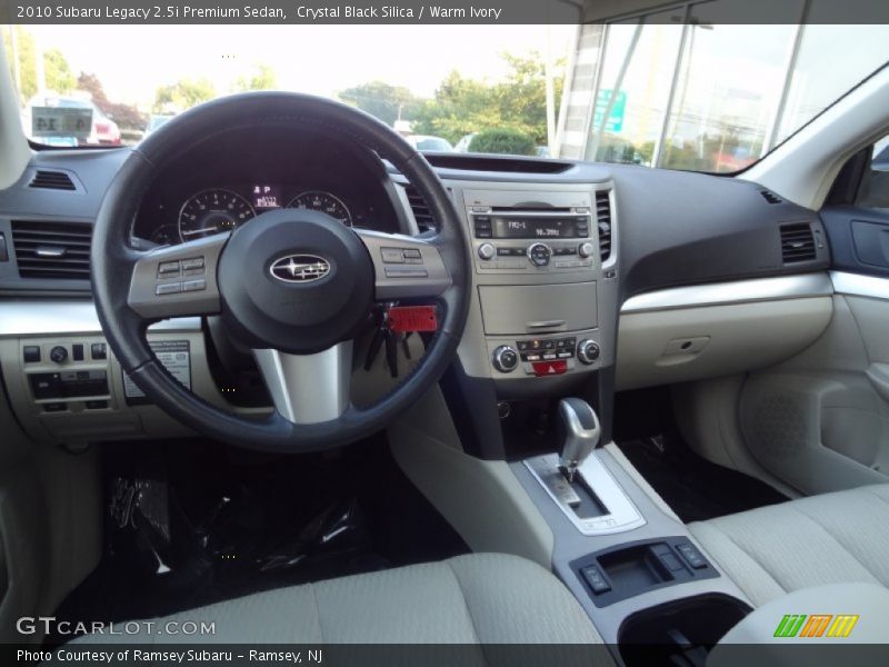Crystal Black Silica / Warm Ivory 2010 Subaru Legacy 2.5i Premium Sedan