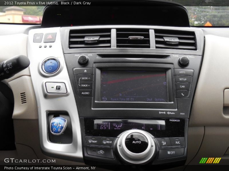 Black / Dark Gray 2012 Toyota Prius v Five Hybrid