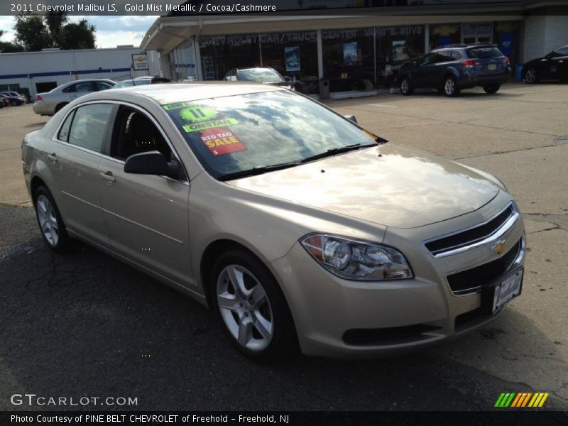 Gold Mist Metallic / Cocoa/Cashmere 2011 Chevrolet Malibu LS
