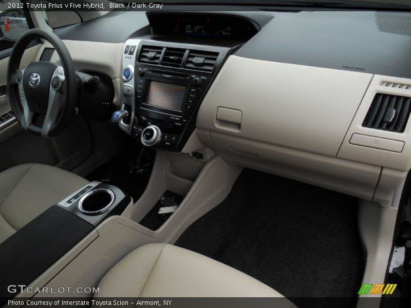 Black / Dark Gray 2012 Toyota Prius v Five Hybrid