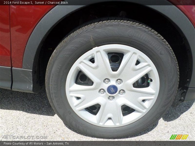 Sunset / Charcoal Black 2014 Ford Escape S