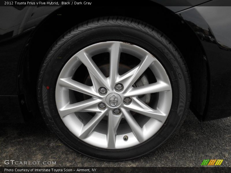 Black / Dark Gray 2012 Toyota Prius v Five Hybrid