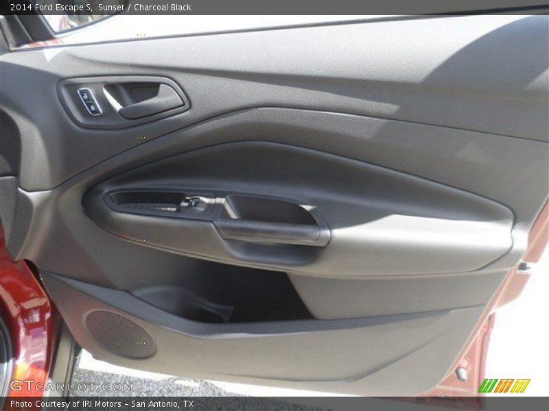 Sunset / Charcoal Black 2014 Ford Escape S