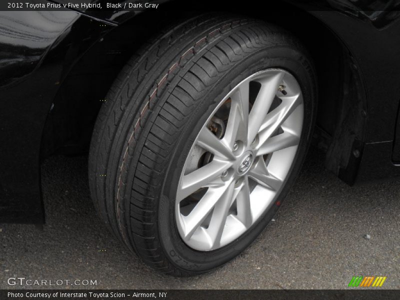 Black / Dark Gray 2012 Toyota Prius v Five Hybrid
