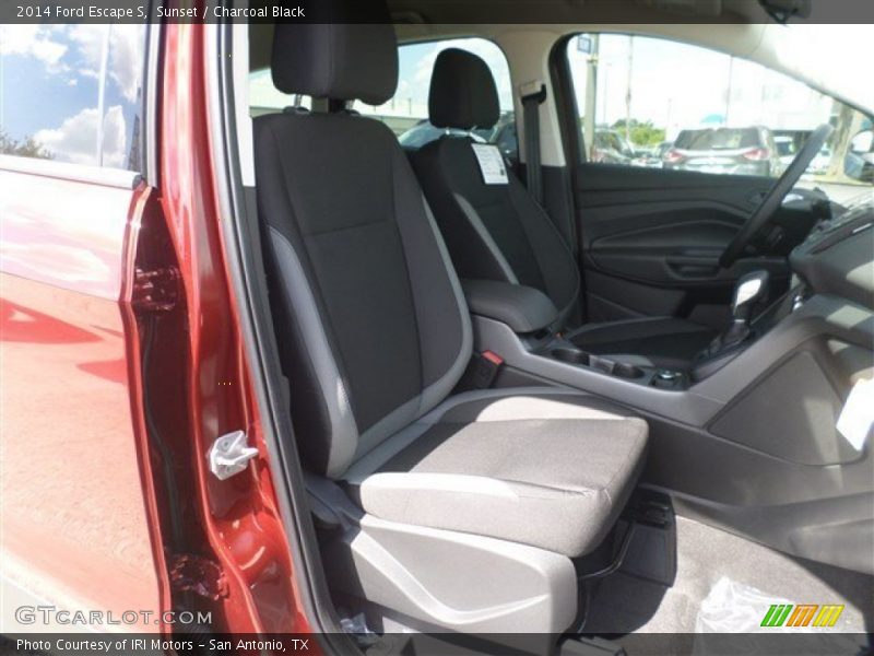 Sunset / Charcoal Black 2014 Ford Escape S