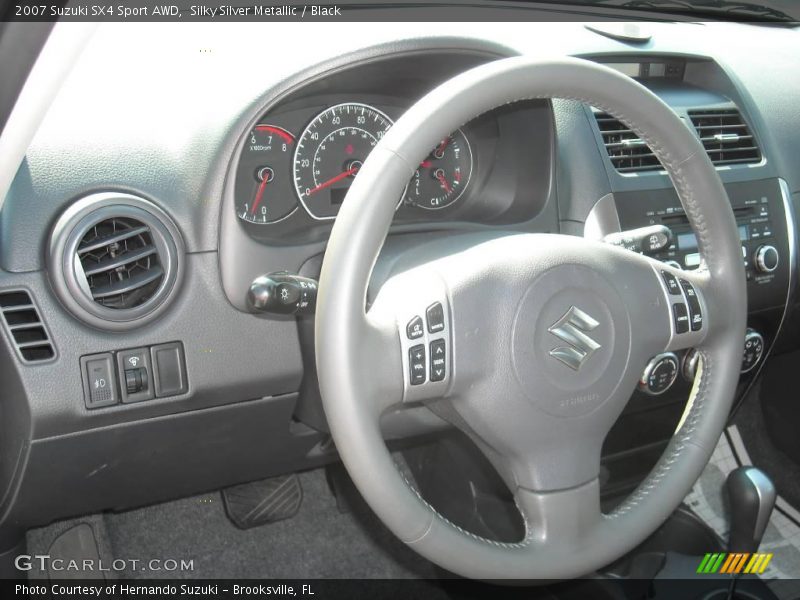 Silky Silver Metallic / Black 2007 Suzuki SX4 Sport AWD