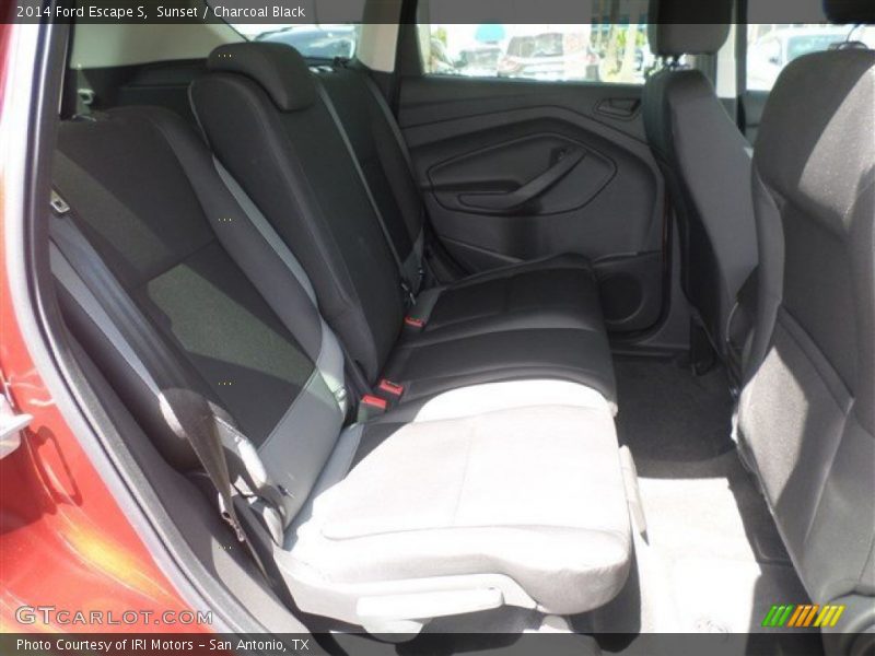 Sunset / Charcoal Black 2014 Ford Escape S