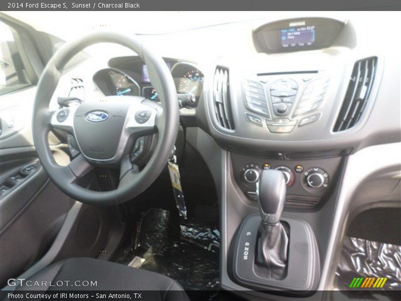 Sunset / Charcoal Black 2014 Ford Escape S
