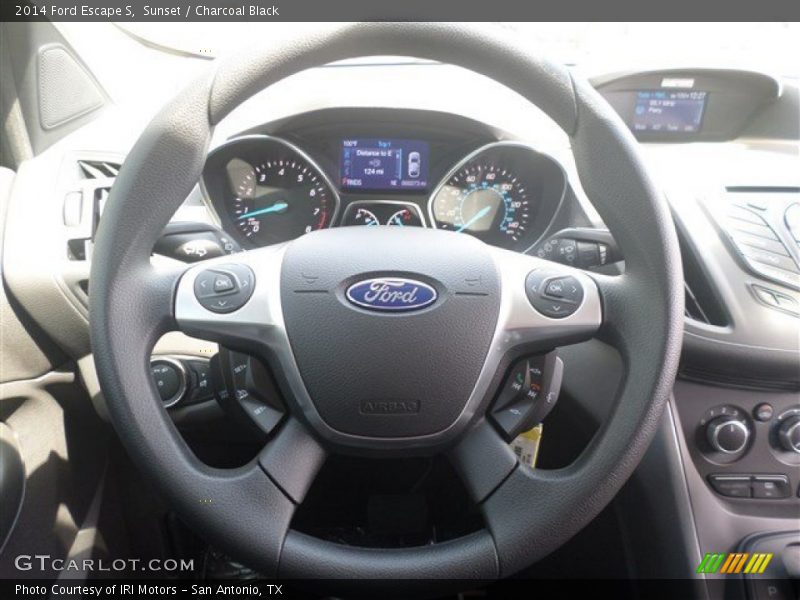 Sunset / Charcoal Black 2014 Ford Escape S