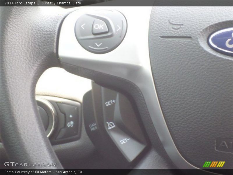 Sunset / Charcoal Black 2014 Ford Escape S