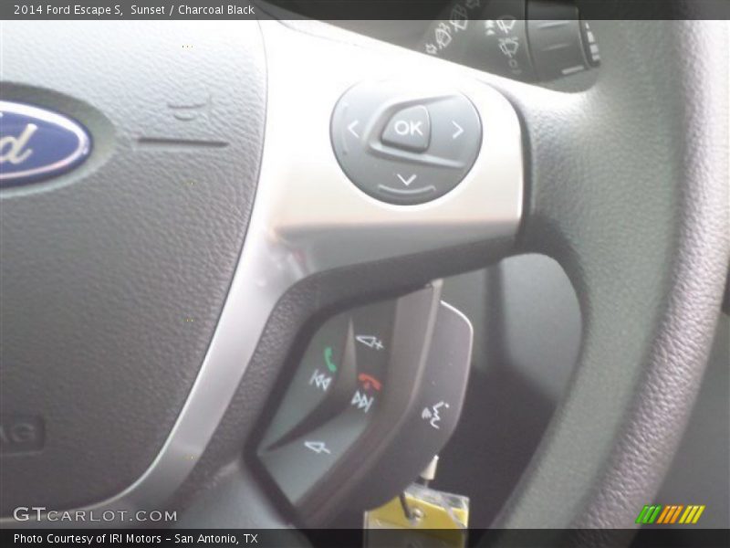 Sunset / Charcoal Black 2014 Ford Escape S