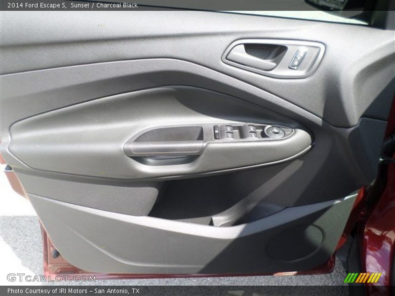 Sunset / Charcoal Black 2014 Ford Escape S