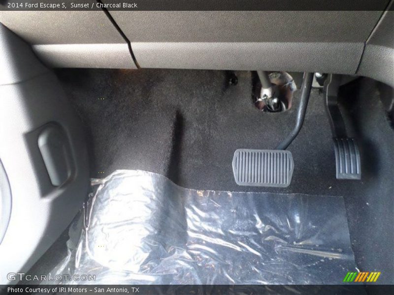 Sunset / Charcoal Black 2014 Ford Escape S