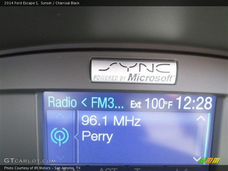 Sunset / Charcoal Black 2014 Ford Escape S