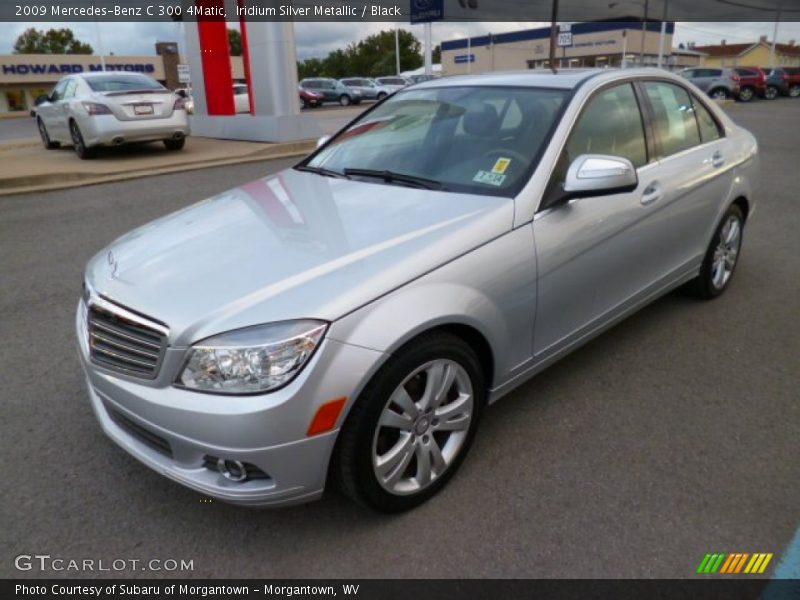 Iridium Silver Metallic / Black 2009 Mercedes-Benz C 300 4Matic