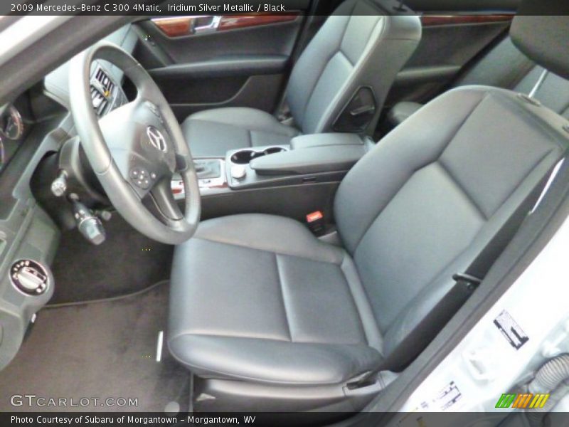 Iridium Silver Metallic / Black 2009 Mercedes-Benz C 300 4Matic