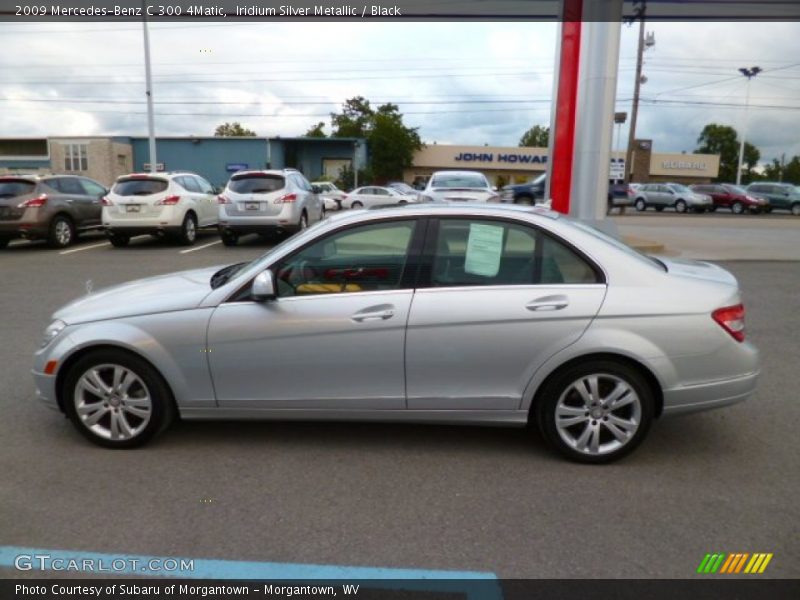 Iridium Silver Metallic / Black 2009 Mercedes-Benz C 300 4Matic
