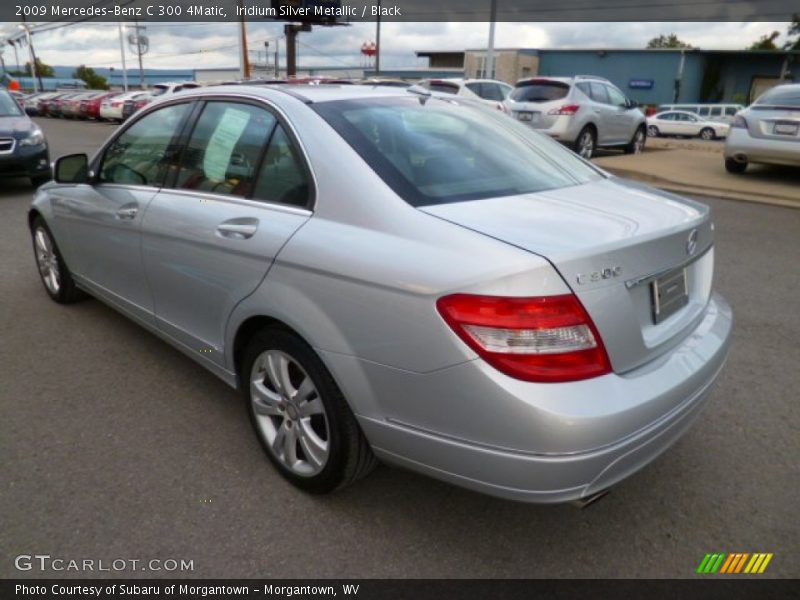 Iridium Silver Metallic / Black 2009 Mercedes-Benz C 300 4Matic