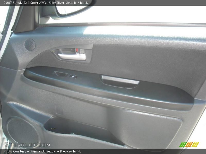 Silky Silver Metallic / Black 2007 Suzuki SX4 Sport AWD