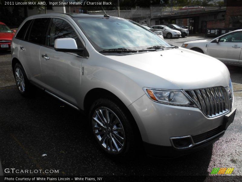 Ingot Silver Metallic / Charcoal Black 2011 Lincoln MKX AWD