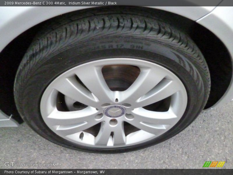Iridium Silver Metallic / Black 2009 Mercedes-Benz C 300 4Matic