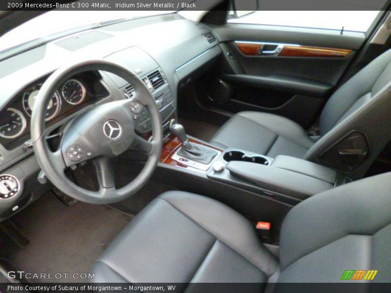 Iridium Silver Metallic / Black 2009 Mercedes-Benz C 300 4Matic