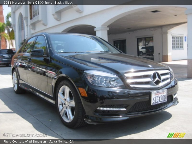 Black / Black 2011 Mercedes-Benz C 300 Sport