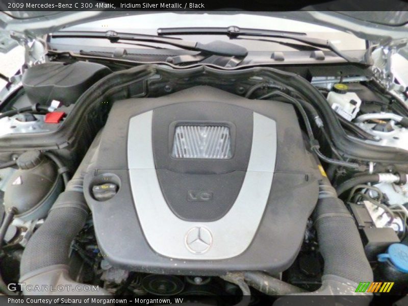 Iridium Silver Metallic / Black 2009 Mercedes-Benz C 300 4Matic