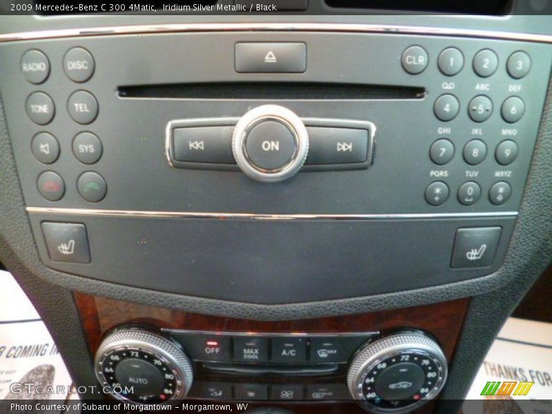 Iridium Silver Metallic / Black 2009 Mercedes-Benz C 300 4Matic