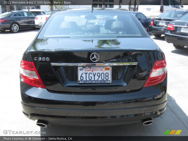 Black / Black 2011 Mercedes-Benz C 300 Sport