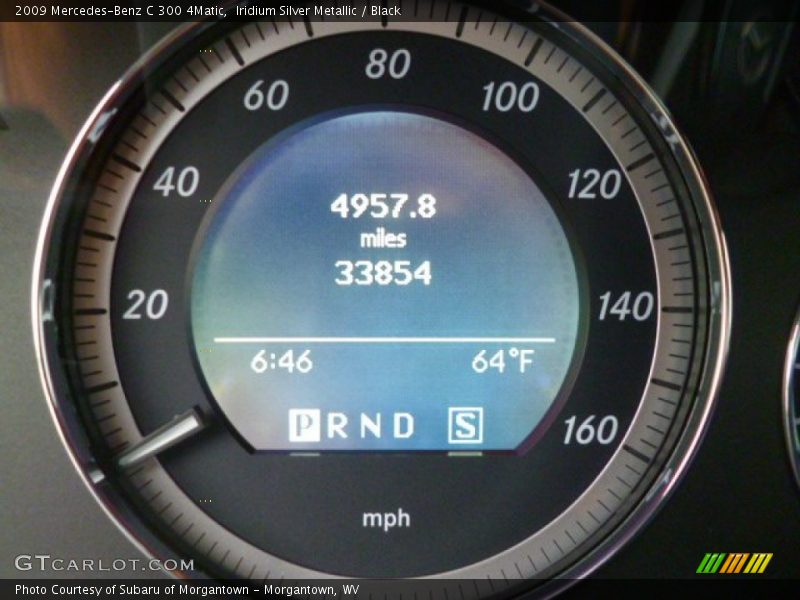 Iridium Silver Metallic / Black 2009 Mercedes-Benz C 300 4Matic